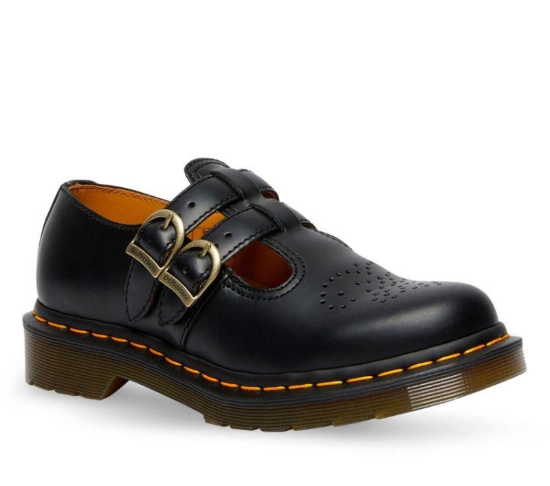 Negro Liso 8065 Merceditas Dr.martens Botas