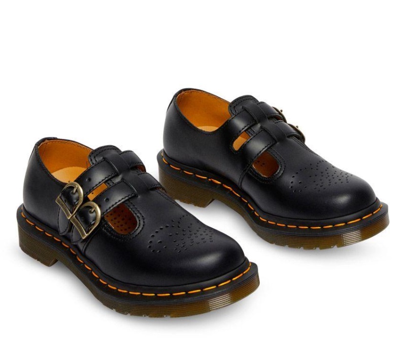 Negro Liso 8065 Merceditas Dr.martens Botas