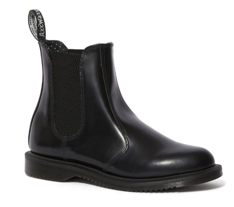 Negro Dr.martens Botas Flora Suave