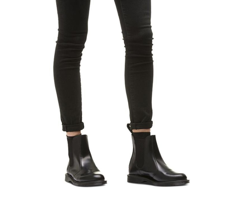 Negro Dr.martens Botas Flora Suave