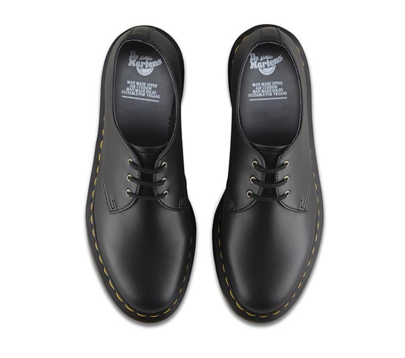 Vegano 1461 Dmc Zapato De 3 Ojales Negro Felix Frotar Dr.martens Botas