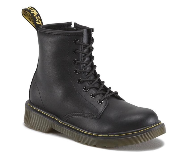 Dr.martens Negro Softy T Botas Niños Junior 1460 Softy T