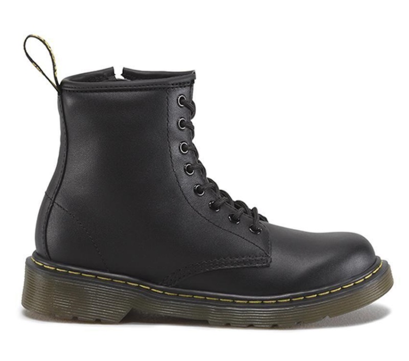 Dr.martens Negro Softy T Botas Niños Junior 1460 Softy T