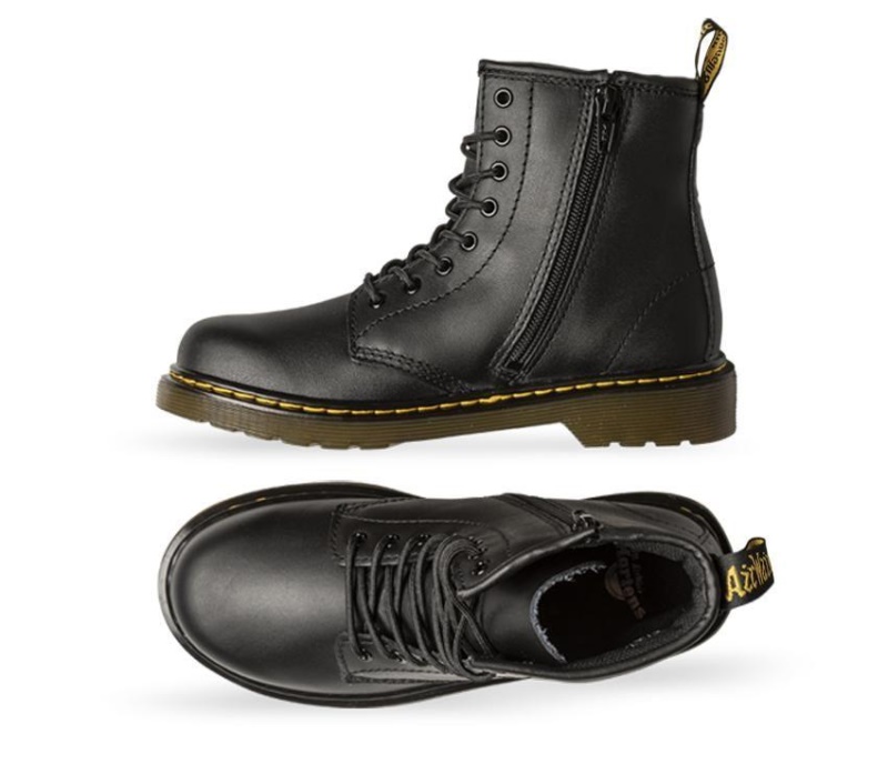 Dr.martens Negro Softy T Botas Niños Junior 1460 Softy T