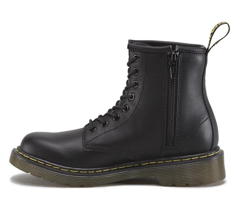 Dr.martens Negro Softy T Botas Niños Junior 1460 Softy T