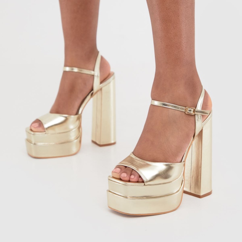 Schuh Shay Dorado Plataforma Tacones Altos Dr.martens Botas