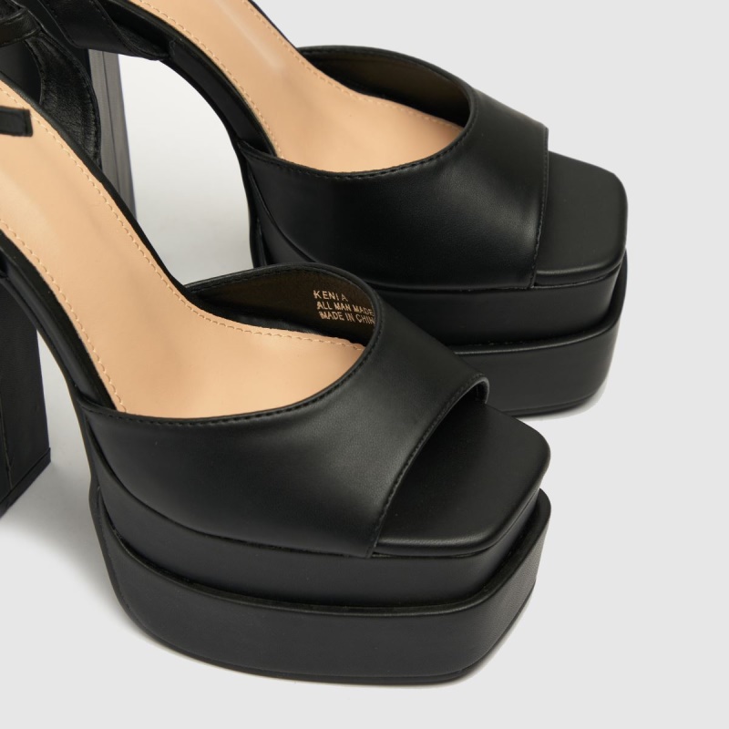 Schuh Shay Plataforma Tacones Altos Dr.martens Botas Negro