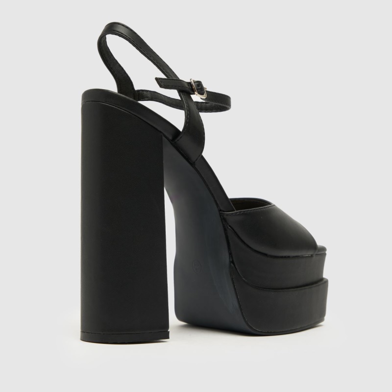 Schuh Shay Plataforma Tacones Altos Dr.martens Botas Negro