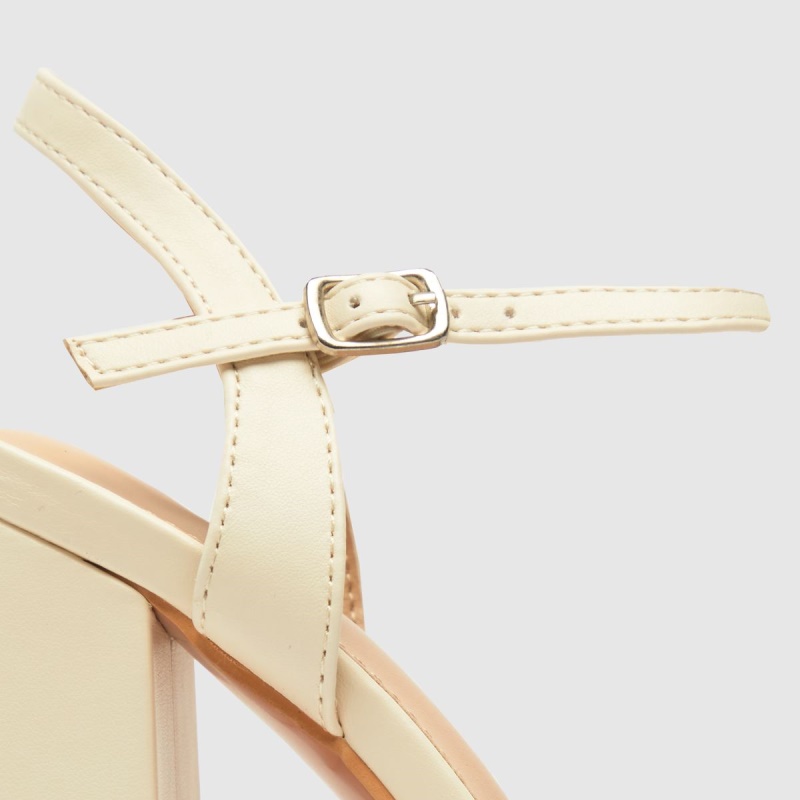 Schuh Shay Plataforma Tacones Altos Blanco Dr.martens Botas