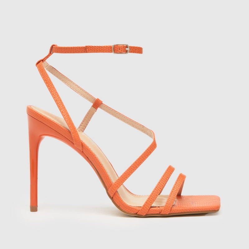 Dr.martens Botas Schuh Santi Strappy Stiletto Tacones Naranja