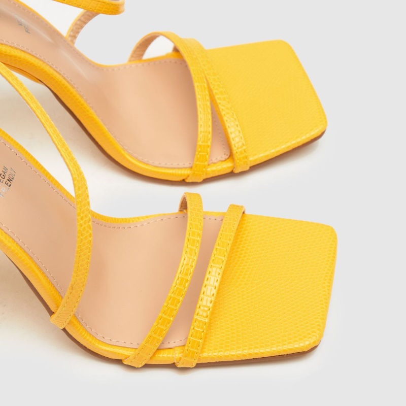 Amarillo Dr.martens Botas Schuh Santi Croc Strappy Stiletto Tacones Altos