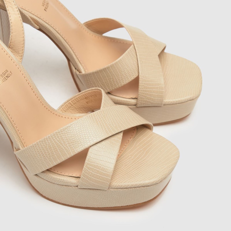 Dr.martens Botas Schuh Skye Plataforma Lizard Tacones Altos Natural