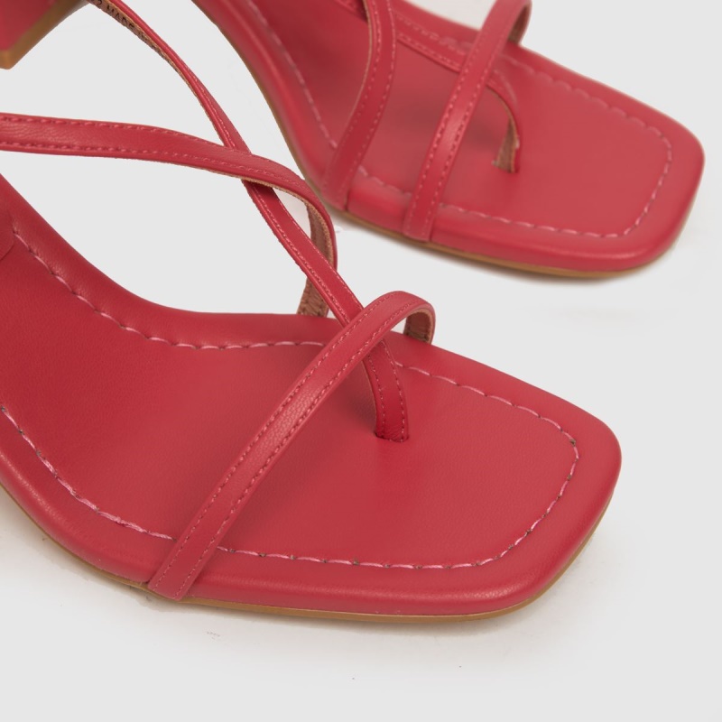 Rosa Dr.martens Botas Schuh Storm Strappy Tacones Altos