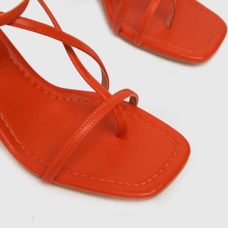 Schuh Storm Strappy Tacones Altos Dr.martens Botas Naranja