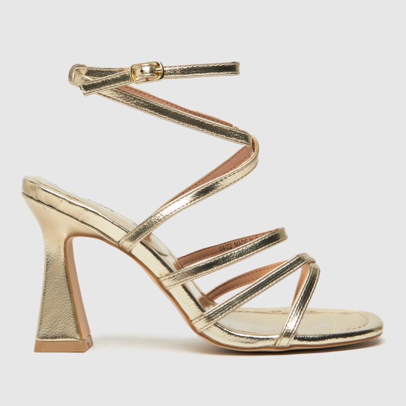 Dr.martens Botas Schuh Serene Acampanados Tacones Dorados