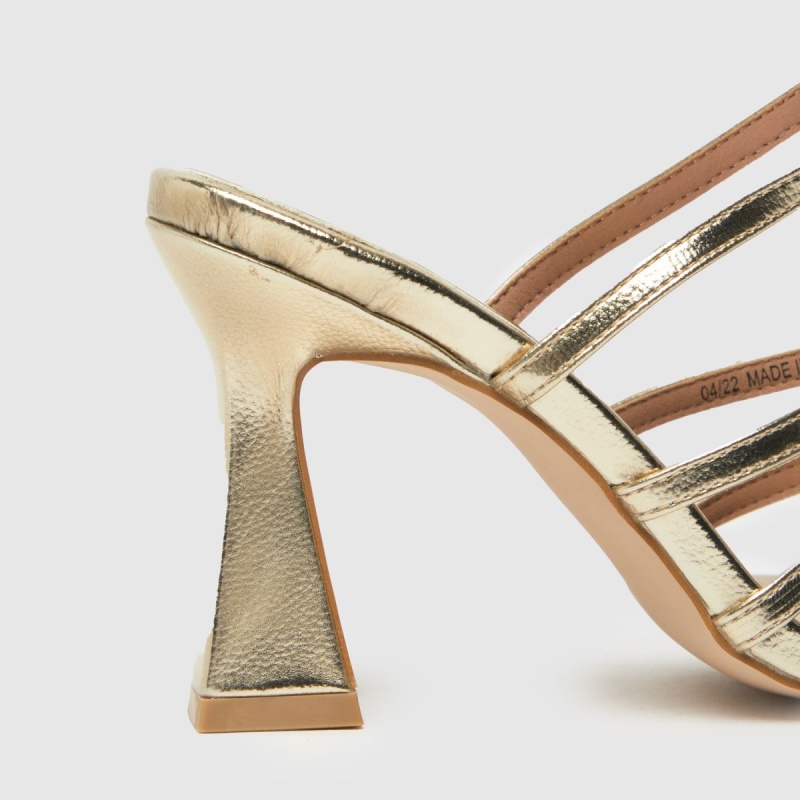 Dr.martens Botas Schuh Serene Acampanados Tacones Dorados