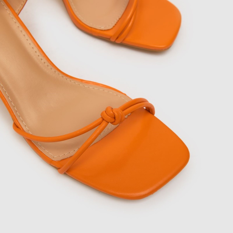 Naranja Schuh Stella Strappy Block Tacones Altos Dr.martens Botas