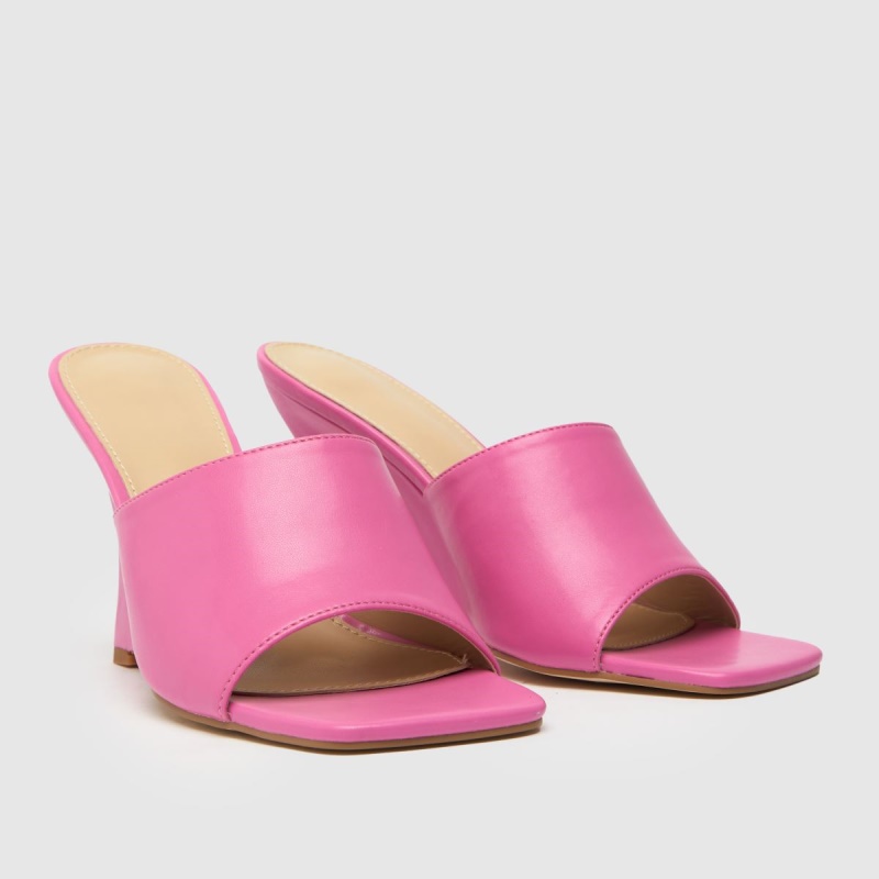 Dr.martens Botas Schuh Samira Cuña Mule Tacones Altos Rosa