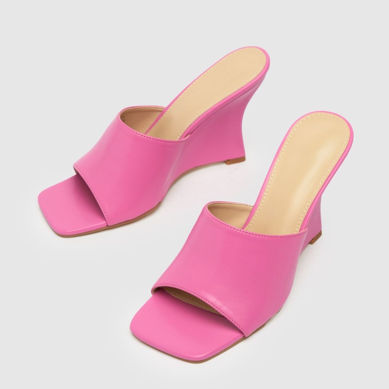 Dr.martens Botas Schuh Samira Cuña Mule Tacones Altos Rosa