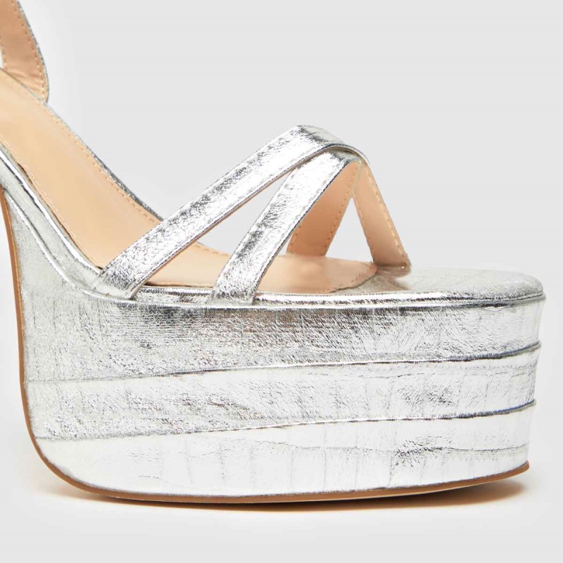 Dr.martens Botas Plata Schuh Sonia Plataforma Bloque Tacones Altos