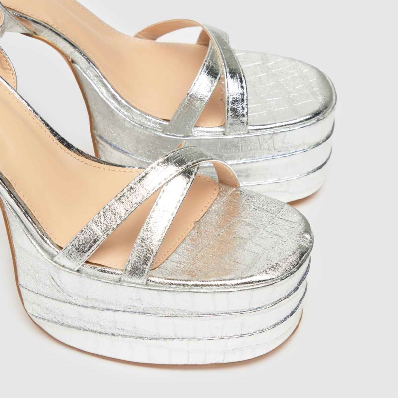 Dr.martens Botas Plata Schuh Sonia Plataforma Bloque Tacones Altos