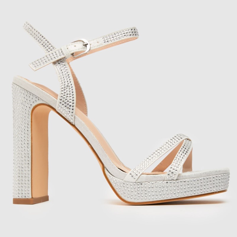 Schuh Saffron Adornado Plataforma Tacones Altos Dr.martens Botas Plata