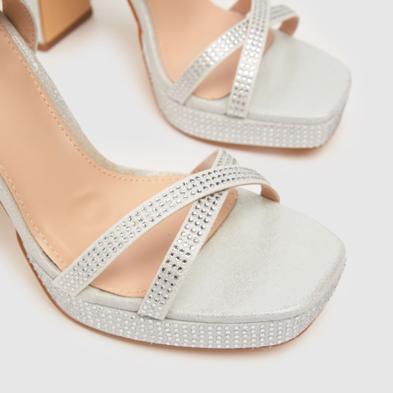 Schuh Saffron Adornado Plataforma Tacones Altos Dr.martens Botas Plata