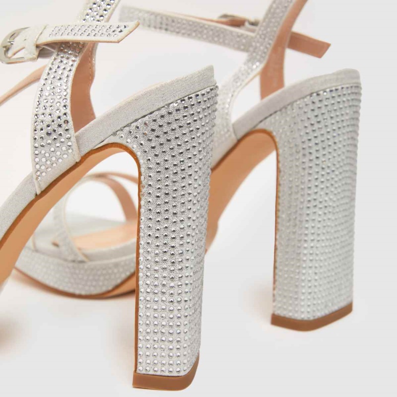 Schuh Saffron Adornado Plataforma Tacones Altos Dr.martens Botas Plata