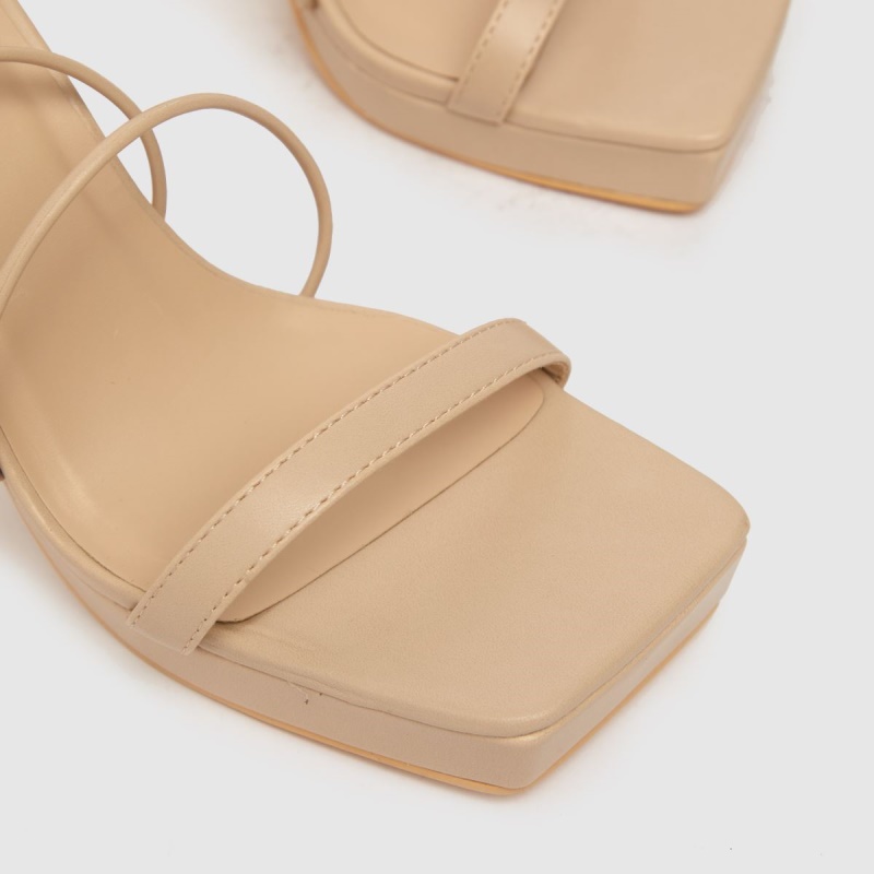 Dr.martens Botas Schuh Tiras Plataforma Tacones Altos Natural