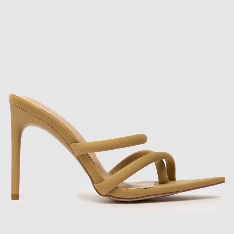 Botas Dr.Martens Simmi Joella Still To Mule Tacones Altos Beige