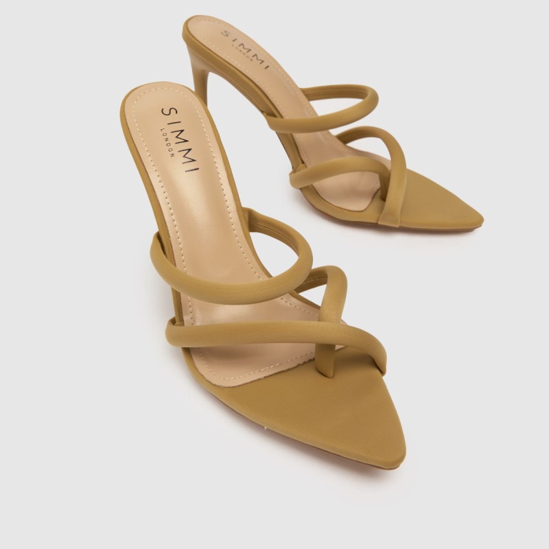 Botas Dr.Martens Simmi Joella Still To Mule Tacones Altos Beige