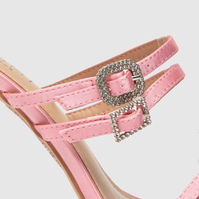 Dr.martens Botas Simmi Playa Tiras Stilleto Tacones Altos Rosa