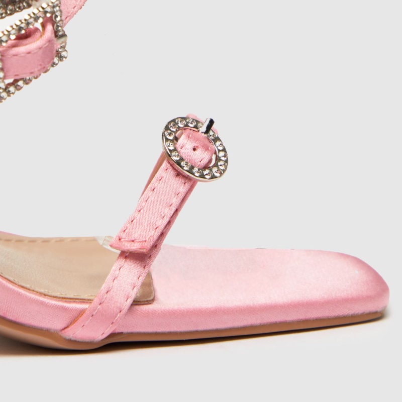 Dr.martens Botas Simmi Playa Tiras Stilleto Tacones Altos Rosa