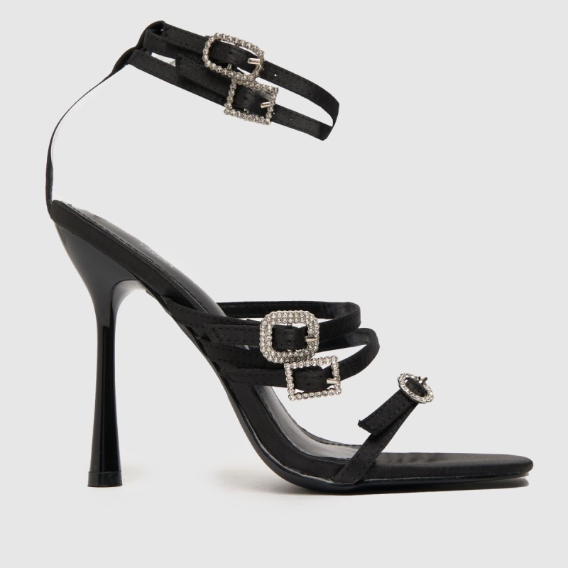 Simmi Beach Strappy Stilleto Tacones Altos Negro Dr.martens Botas