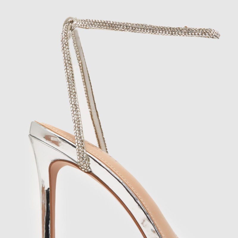 Plata Dr.martens Botas Simmi Samia Stilleto Tacones Altos