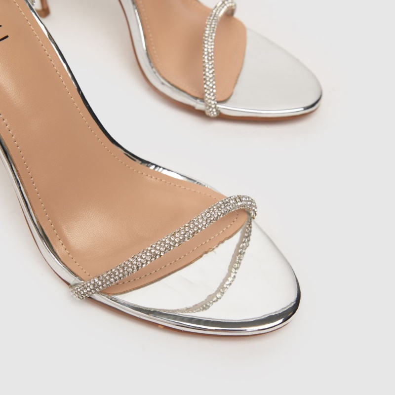 Plata Dr.martens Botas Simmi Samia Stilleto Tacones Altos