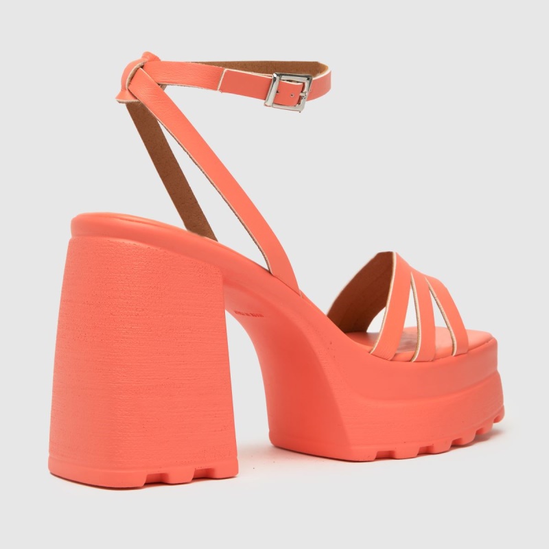 Naranja Schuh Sofia Plataforma Tacones Altos Dr.martens Botas