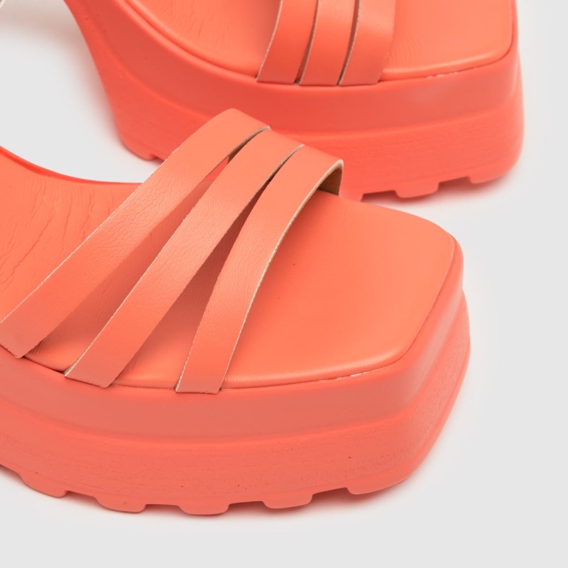 Naranja Schuh Sofia Plataforma Tacones Altos Dr.martens Botas