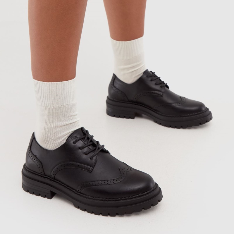 Dr.martens Botas Schuh Limor Brogue Zapatos Planos Con Cordones Negro