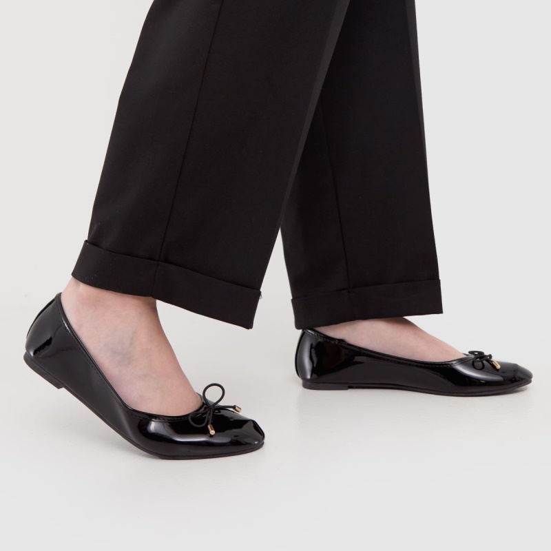 Bailarinas Schuh Lindsey Charol Bailarinas Negro Dr.martens Botas