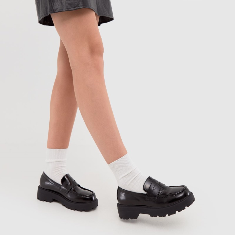 Negro Schuh Lava Chunky Loafer Zapatos Planos Dr.martens Botas