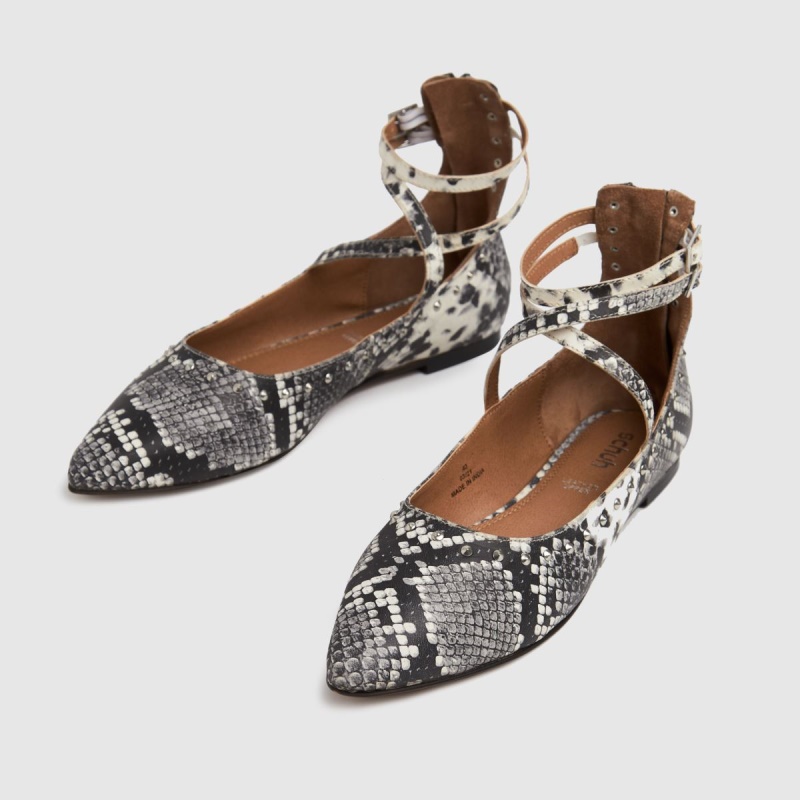 Schuh Laney Point Stud Flats Dr.martens Botas Beige-marrón