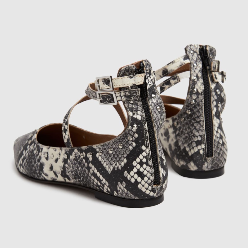 Schuh Laney Point Stud Flats Dr.martens Botas Beige-marrón