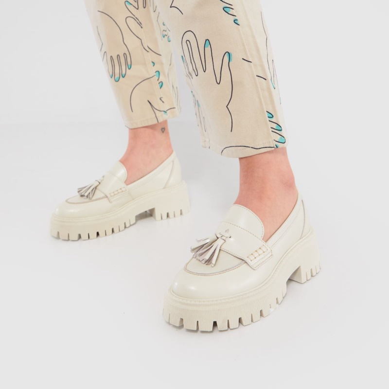 Natural Dr.martens Botas Schuh Lastri Cuero Mocasines Gruesos Zapatos Planos