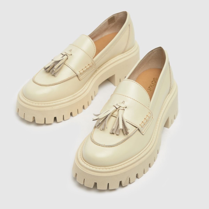 Natural Dr.martens Botas Schuh Lastri Cuero Mocasines Gruesos Zapatos Planos