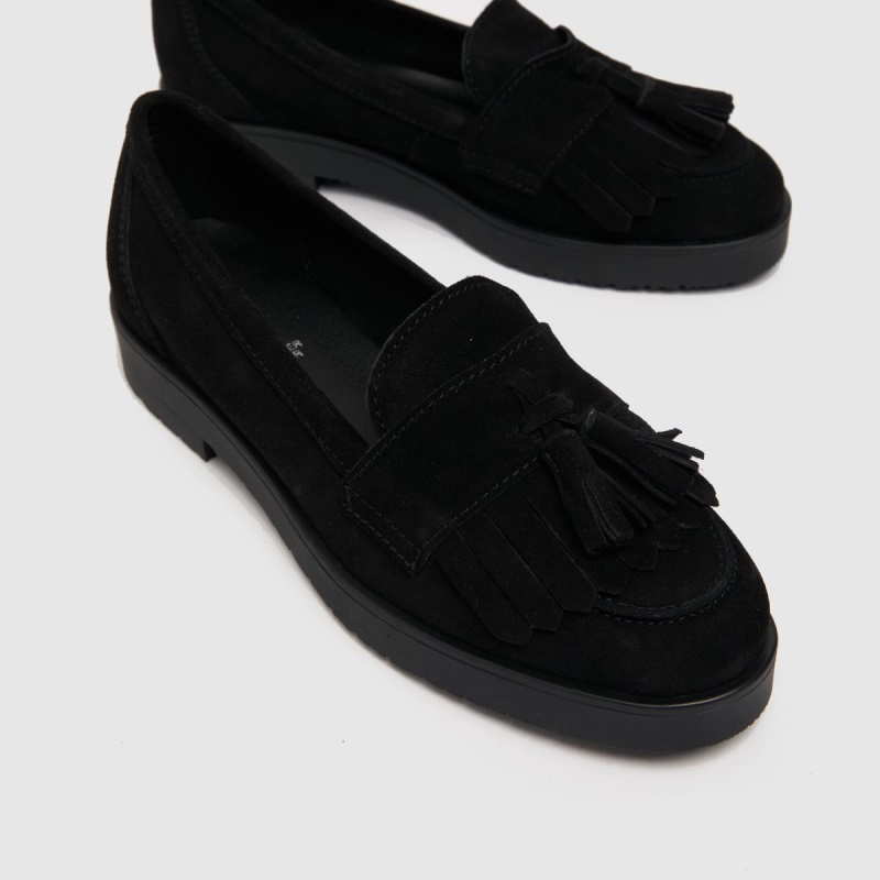 Mocasines Con Borlas De Ante Schuh Laurie Zapatos Planos Negro Dr.martens Botas