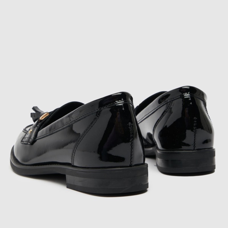 Mocasines Con Borlas De Charol Schuh Liv Zapatos Planos Dr.martens Botas Negro