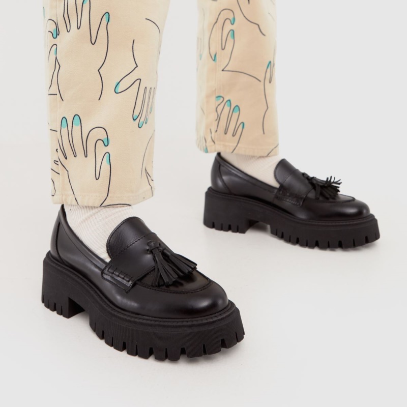 Dr.Martens Boots Black Shoe Wide Fit Luxury Loafer Zapatos Planos