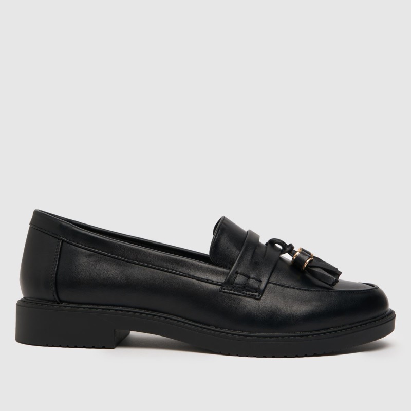 Zapatos Planos Mocasines Con Borlas Schuh Lane Negro Dr.martens Botas