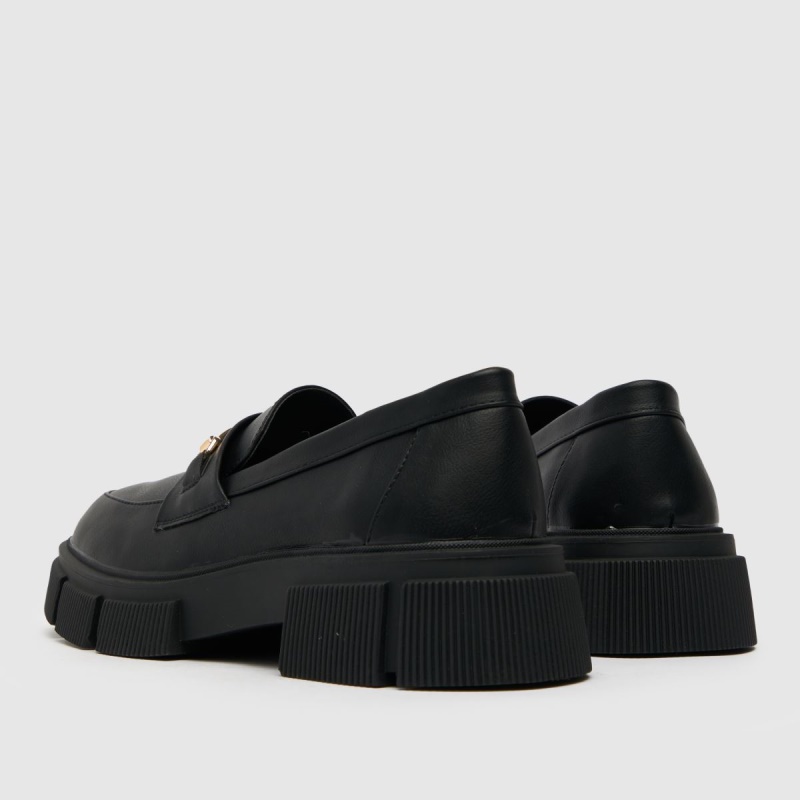 Negro Dr.martens Botas Schuh Lyle Mocasines Gruesos Zapatos Planos